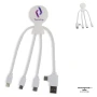 Cable de carga inteligente  | rPET | Entrada USB y USB-C | 3 conectores diferentes | Chip NFC