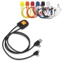 Cable de carga | rPET | 2x50cm | Entrada Dual USB y USB-C