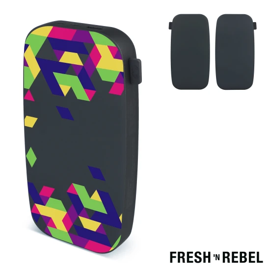 Fresh 'n Rebel powerbank | ABS | 17,2x9,4x3,2cm | 27.000mAh | Donker gun metal