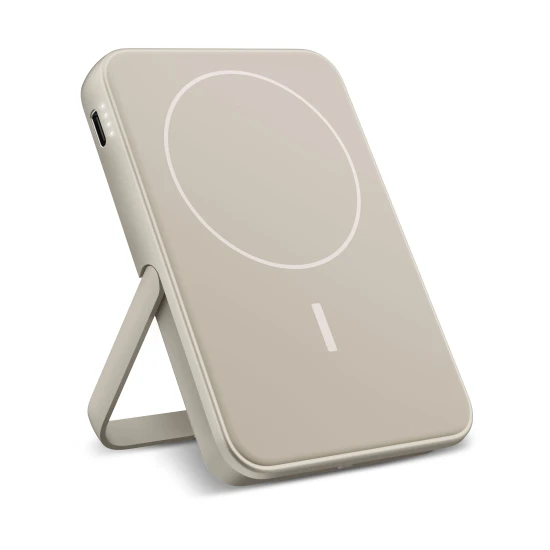 Powerbank Fresh 'n Rebel | Kunststof | 5000 mAh | MagSafe draadloos opladen | Beige
