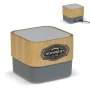 Enceinte Bluetooth | Bambou naturel | 3W | Temps de lecture : 3 heures | Avec lumière d'ambiance