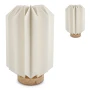 Coollux Faltbare LED-Lampe | Papierdesign mit Holzsockel | 25 cm