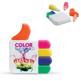 Highlighter | ABS | 5 colours | Thumb-shaped