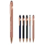Balpen | Aluminium | Blauwe inkt | Stylus | Soft-touch afwerking