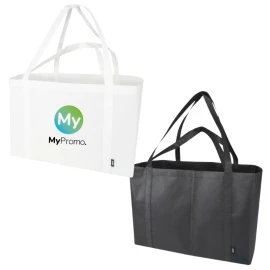 Tote bag | rPET | 65L | Short (24cm) and long handles (37cm) | Full-color print