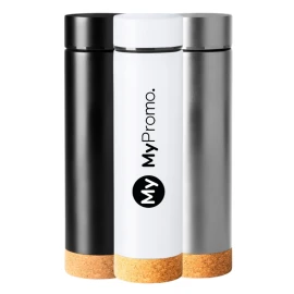 Thermos bottle | Steel & cork base | 460 ml | With filter