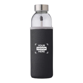 Gourde | Verre | 500 ml | Avec manchon en néoprène
