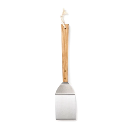 Spatula | Stainless steel | Ash wood handle | brown