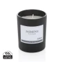 Jasmine scented candle | Glass & Bamboo | Elegant pot