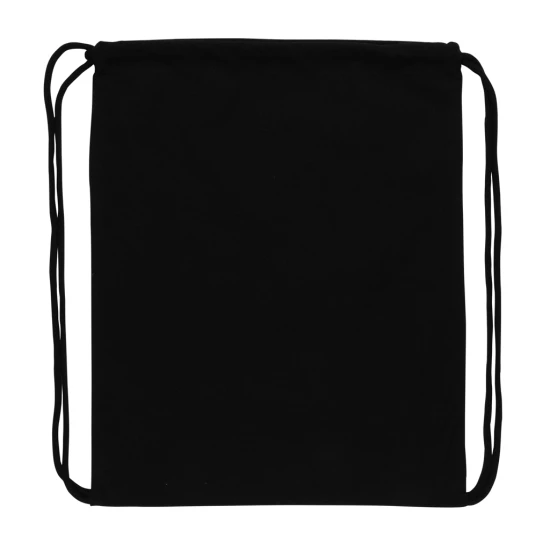Drawstring backpack | Recycled cotton & rPET 145 g/m² | With AWARE™ tracer | black