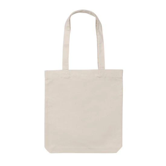 Tote bag ongeverfd | Gerecycled canvas | 11 L | 285 g/m² | gebroken wit