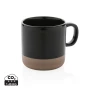 Mug | Ceramic | 360 ml | Glazed body and natural baked base