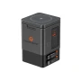 Chargeur GAN + câbles rétractables | Polycarbonate recyclé | Charge sans fil | Câble de charge 65 cm