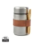 Thermosflasche | Rostfreier Stahl | 500 ml | Holzlöffel