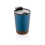 Bicchiere termico | Acciaio inossidabile riciclato | 300ml | Esclusiva base in sughero
