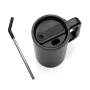 Mug isotherme | Acier recyclé | 800ml | Avec paille | Durable