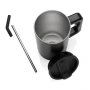 Mug isotherme | Acier recyclé | 800ml | Avec paille | Durable
