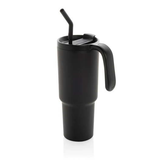 Tumbler | Recycled stainless steel & PP | 900ml | Full-colour printing | black