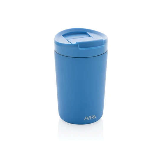 Avira thermosbeker | Gerecycled PP | 300ml | Warm tot 6u en koud tot 8u | blauw