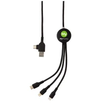 6-in-1-Kabel | ABS | 5 verschiedene Anschlüsse | 120 cm