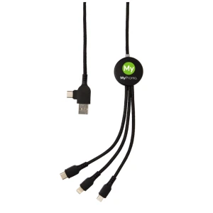 6-in-1-kabel | ABS | 5 verschillende connectoren | 120 cm