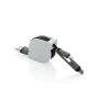 3-in-1 Retractable Cable | ABS | 100cm | Connection for IOS & Android