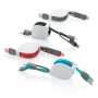 3-in-1 Retractable Cable | ABS | 100cm | Connection for IOS & Android