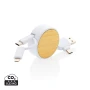 Cable retráctil | Plástico reciclado y bambú | 6 en 1