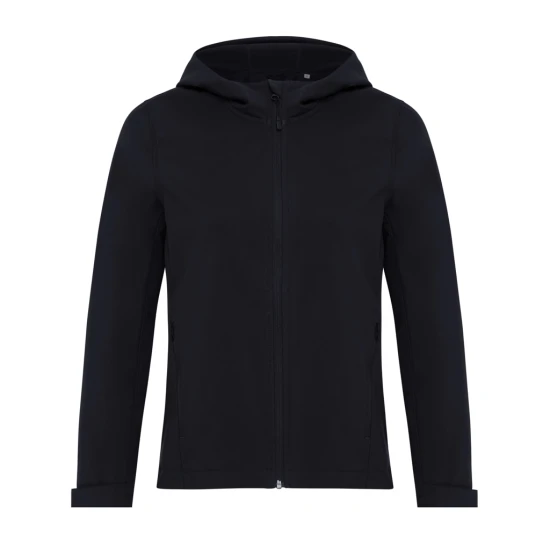Iqoniq soft shell jacket | Recycled polyester 300 g/m² | For women | Zip pockets | black
