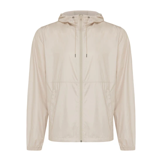 Iqoniq jacket | Recycled polyester 70 g/m² | Unisex | Adjustable hood | beige
