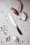 Cuchillo de chef | Acero inoxidable X50CrMoV15 y madera pakka | Hoja de 20 cm | Grabado láser