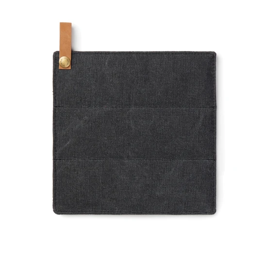 Potholder | Canvas | With soft inner lining | black