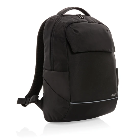 Swiss Peak Brooke AWARE backpack | rPET all over | 15.6 inch backpack | Stylish backpack | black