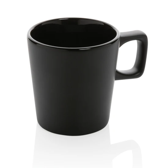 Coffee mug | Ceramic | 300 ml | Matt outer finish | black;white
