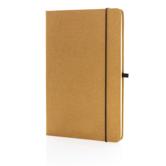 Notebook | A5 | 80 sheets | Recycled leather hardcover | brown