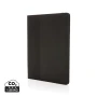 A4 Portfolio | Recycled polyester & PU | 20 lined pages notebook | Card slots & pen loop