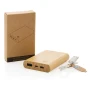Powerbank | FSC -zertifizierter Bambus | 5.000 mah | Inkl. PVC kostenloses Ladekabel