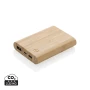 Powerbank | FSC -zertifizierter Bambus | 5.000 mah | Inkl. PVC kostenloses Ladekabel