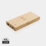 Batterie externe | Bambou | 8000 mAh | Sans fil