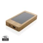Batterie externe solaire | Bambou | 10000 mAh | Durable