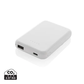 Powerbank | Recycelter Kunststoff | 5000 mAh | Magnetisch | Kabelloses Laden