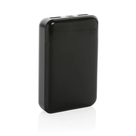 Batterie externe | 10.000 mAh | Plastique recyclé standard | noir