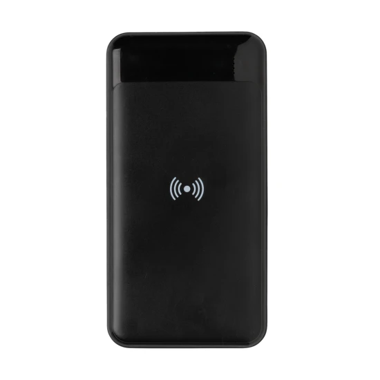 Wireless power bank | Recycled ABS plastic | 8000 mAh | black