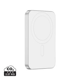 Powerbank | Recyceltes Aluminium und ABS | 5000 mAh | Magnetisch | Kabelloses Laden | Schnellladen