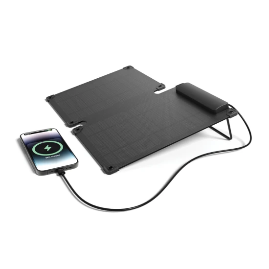 Solar panel | Plastic | 10W  | Foldable | black