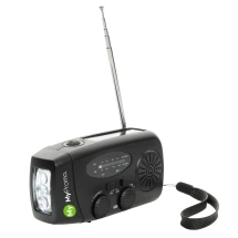 Radio d’urgence | Radio AM/FM | Batterie 1800mAh | Jusqu’à 8 heures de lumière de lampe de poche
