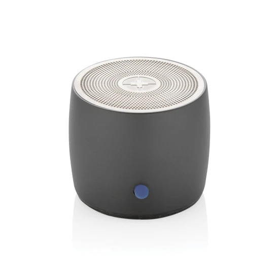 Swiss Peak | RCS-gerecycled aluminium | 3W-basspeaker | grey
