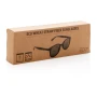 Round frame sunglasses | Wheat straw fiber | Dark lenses |