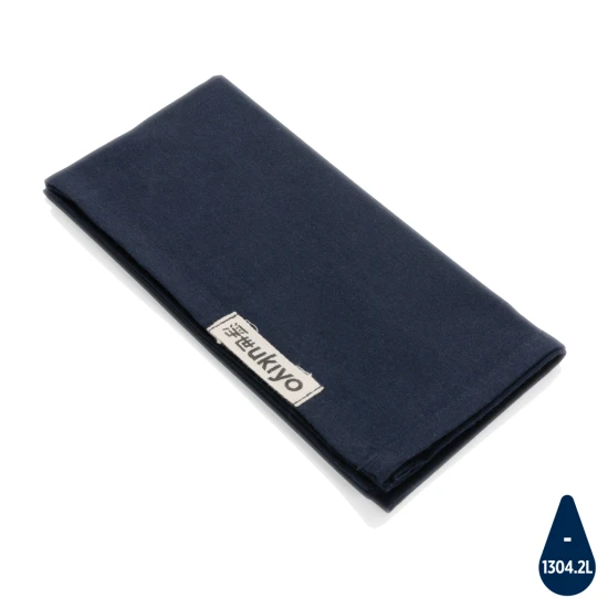 Table napkins | Recycled cotton | 45x45cm | 4pc set | Sustainable | navy