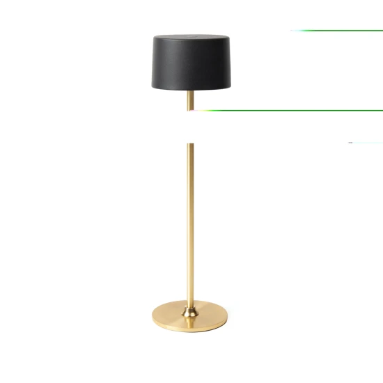VINGA bureaulamp | Gerecycled ABS | Tot 20 uur verlichting | Duurzaam | goudkleurig